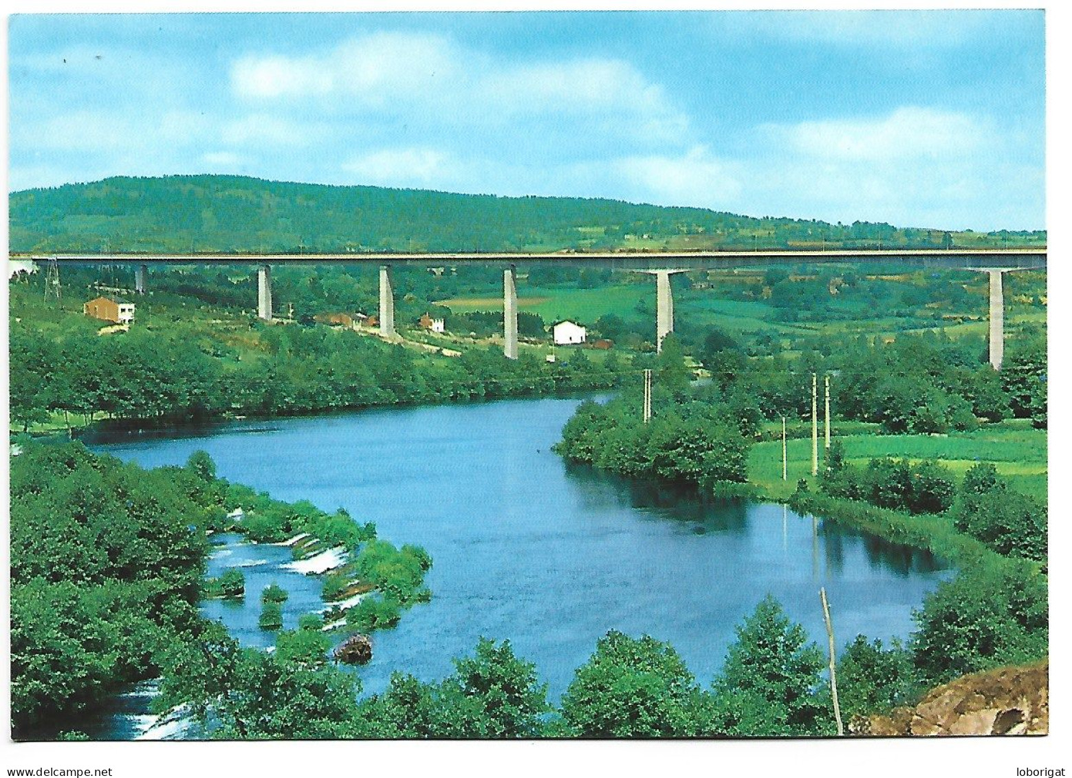 PAISAJE Y PUENTE NUEVO.-  LUGO.- ( ESPAÑA). - Lugo