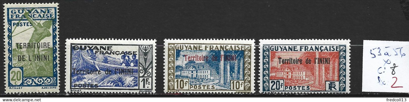 ININI 53 à 56 * Côte 8 € - Unused Stamps