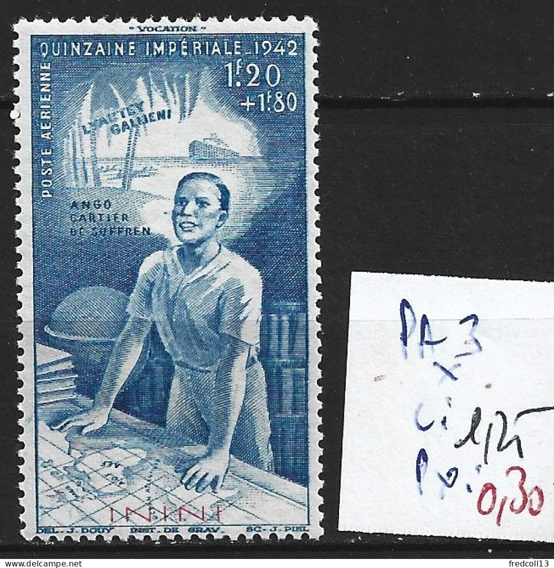 ININI PA 3 * Côte 1.25 € - Unused Stamps