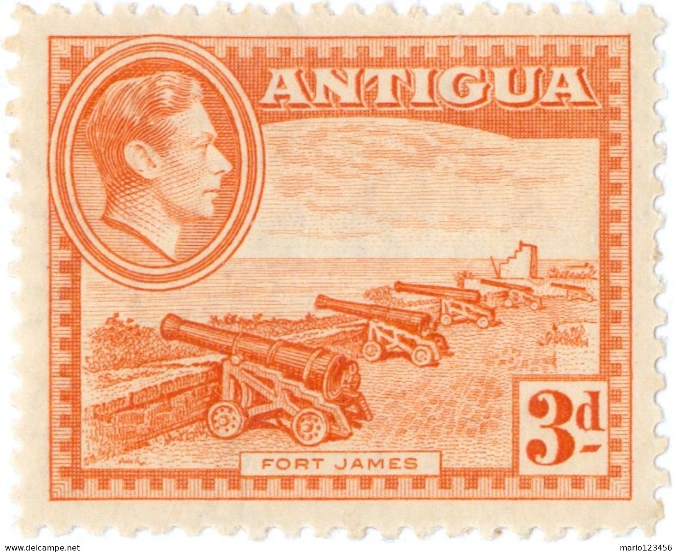 ANTIGUA, COLONIA CORONA BRITANNICA, PAESAGGI, LANDSCAMPS, 1938, NUOVI (MLH*) Mi:AG 83, Scott:AG 89, Yt:AG 86 - 1858-1960 Colonie Britannique