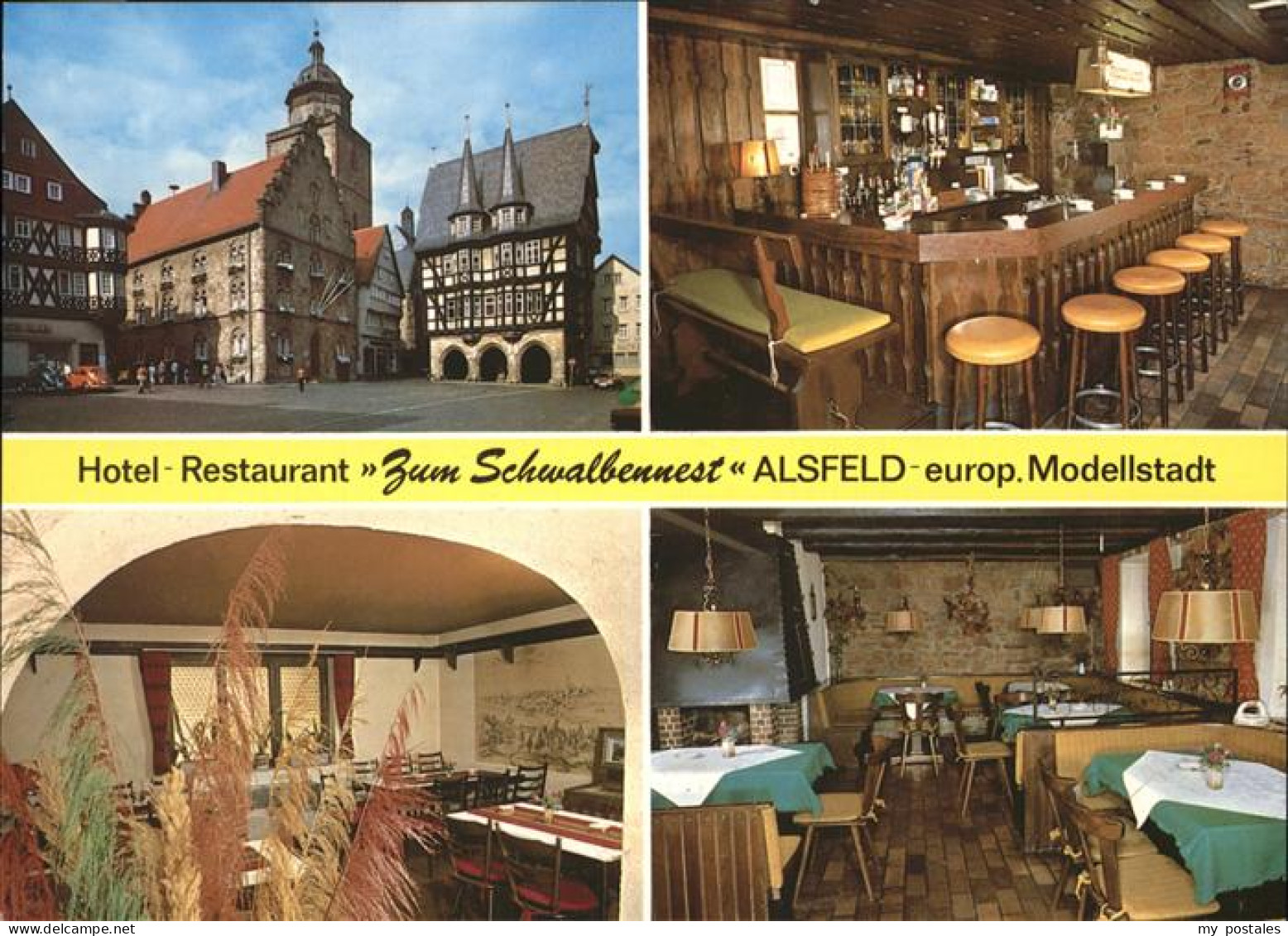 41273890 Alsfeld Hotel Restaurant Zum Schwalbennest Marktplatz Rathaus Aeltestes - Alsfeld