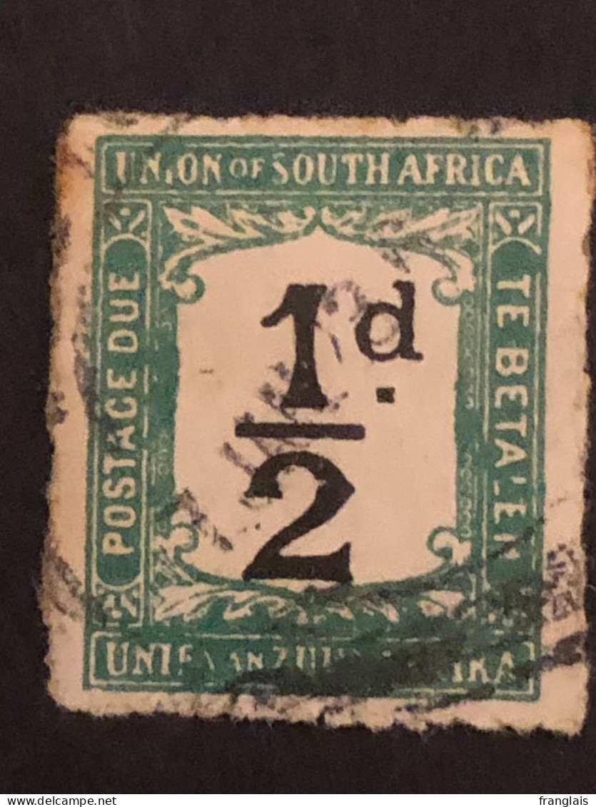 South Africa  Postage Due ½d Black And Green, Rouletted - Impuestos
