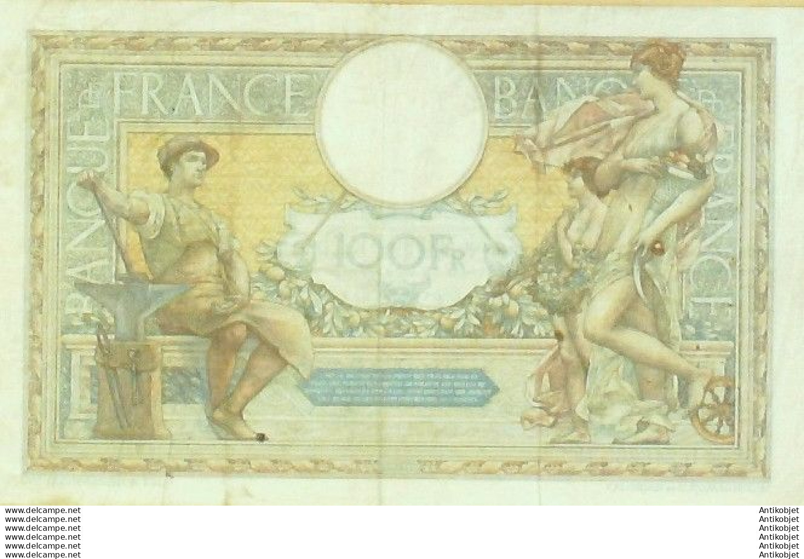 Billet Banque De France 100 Francs Luc Olivier Merson Grands Cartouches B.4=4=1929 TTB+++ - 100 F 1908-1939 ''Luc Olivier Merson''