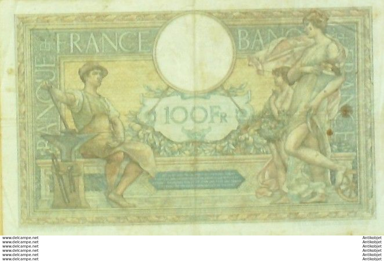 Billet Banque De France 100 Francs Luc Olivier Merson Grands Cartouches C.7=4=1925 TTB - 100 F 1908-1939 ''Luc Olivier Merson''