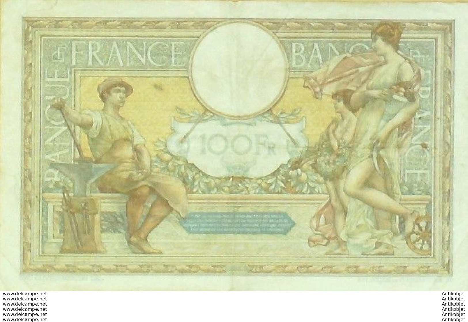Billet Banque De France 100 Francs Luc Olivier Merson Grands Cartouches C.24.5=1929 TTB++ - 100 F 1908-1939 ''Luc Olivier Merson''