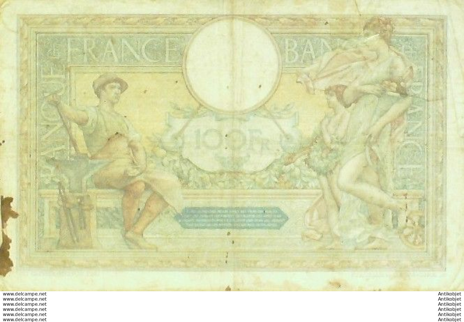 Billet Banque De France 100 Francs Luc Olivier Merson Grands Cartouches E.18=8=1925 TTB - 100 F 1908-1939 ''Luc Olivier Merson''