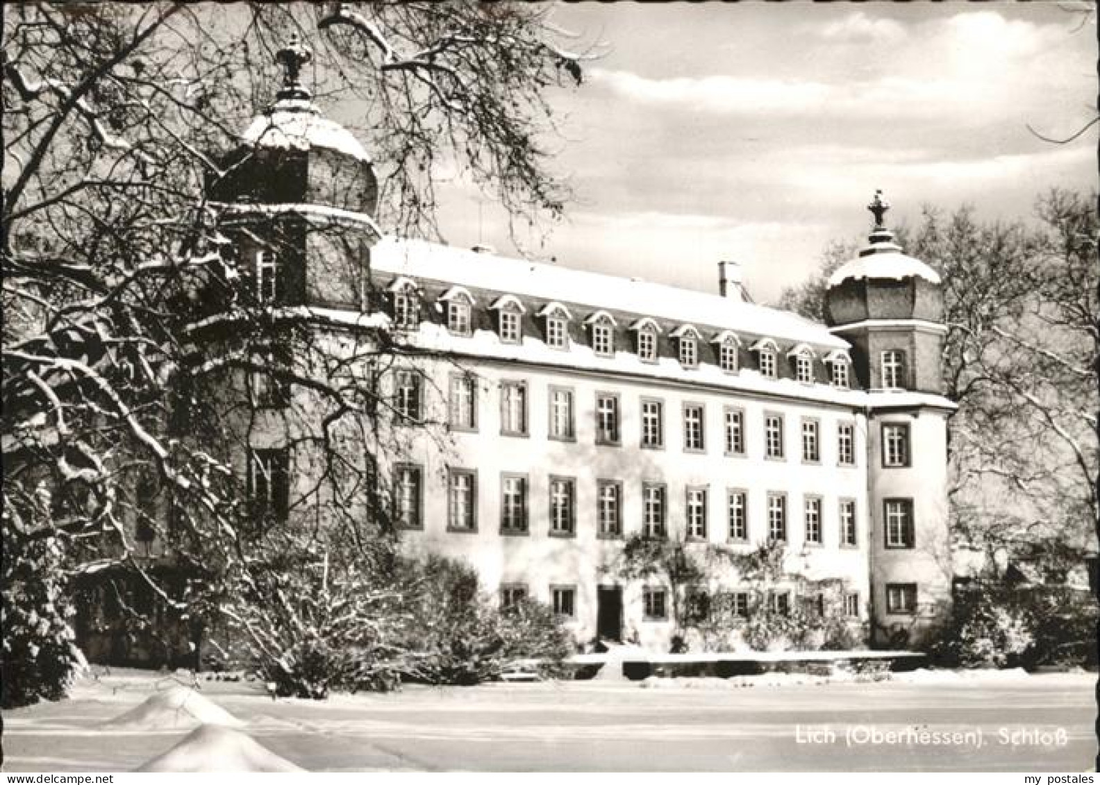 41273637 Lich Hessen Schloss Im Winter Lich - Lich