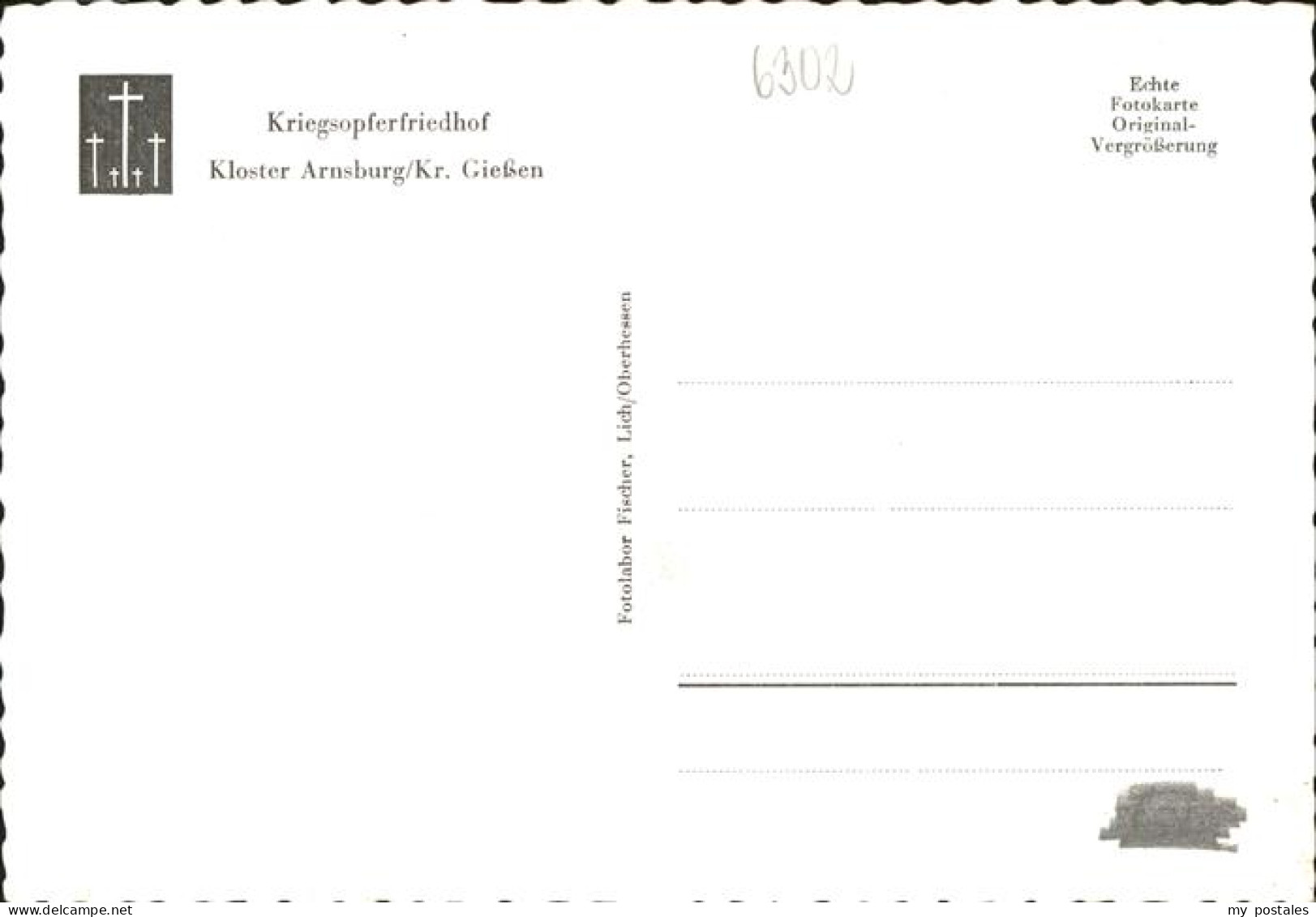 41273616 Arnsburg Hessen Kloster Arnsburg Kriegsopferfriedhof Lich - Lich