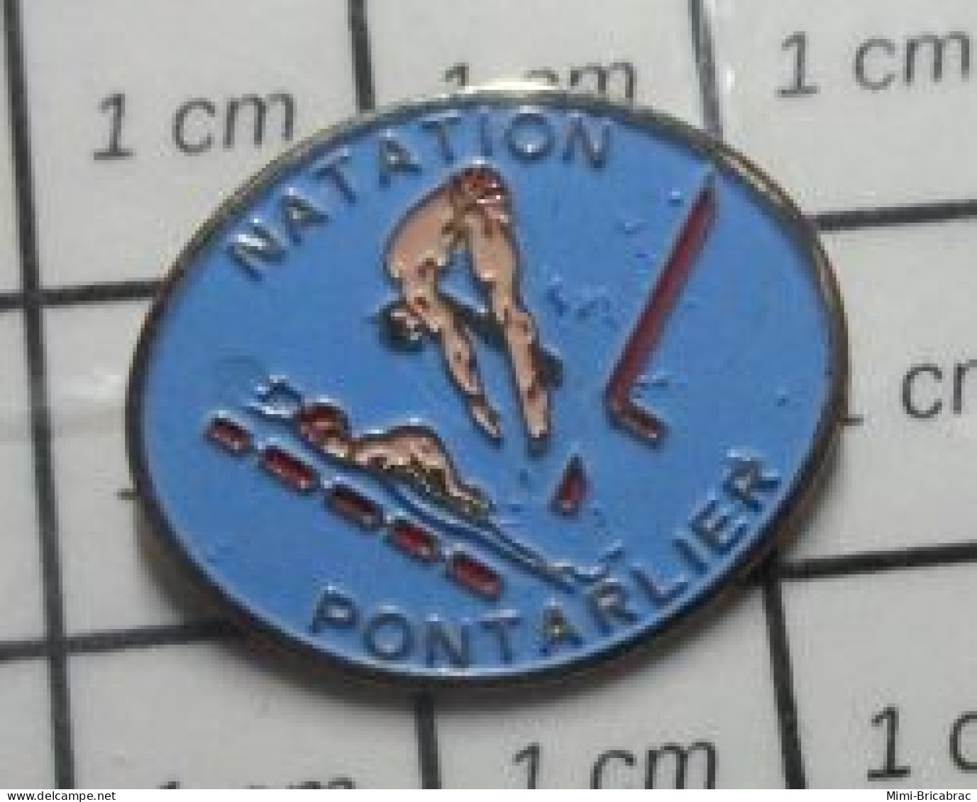 413B Pin's Pins / Beau Et Rare / THEME : SPORTS / NATATION PONTARLIER PLONGEON - Nuoto