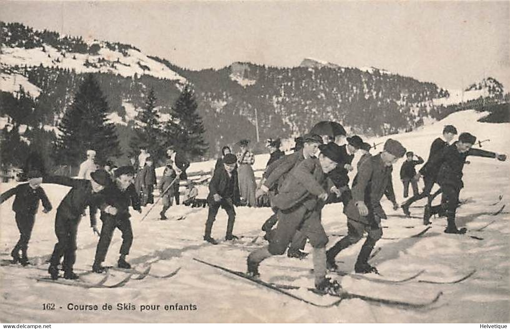 Course De Ski Pour Enfants Photo Villars Sur Bex Cachet Ollon - Ollon