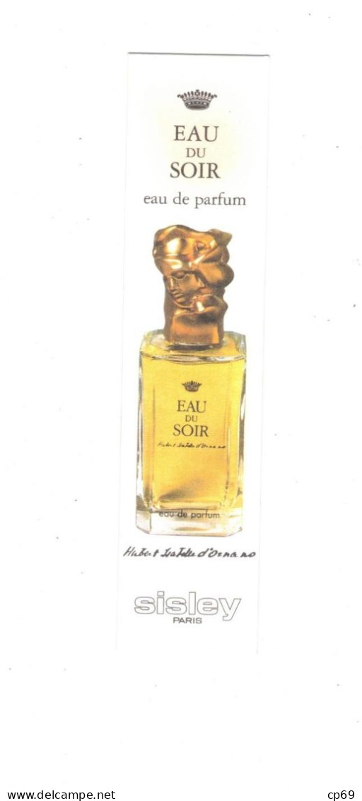 Carte Parfumée Parfum Eau Du Soir Eau De Parfum Sisley à Paris En Superbe.Etat - Profumeria Moderna (a Partire Dal 1961)