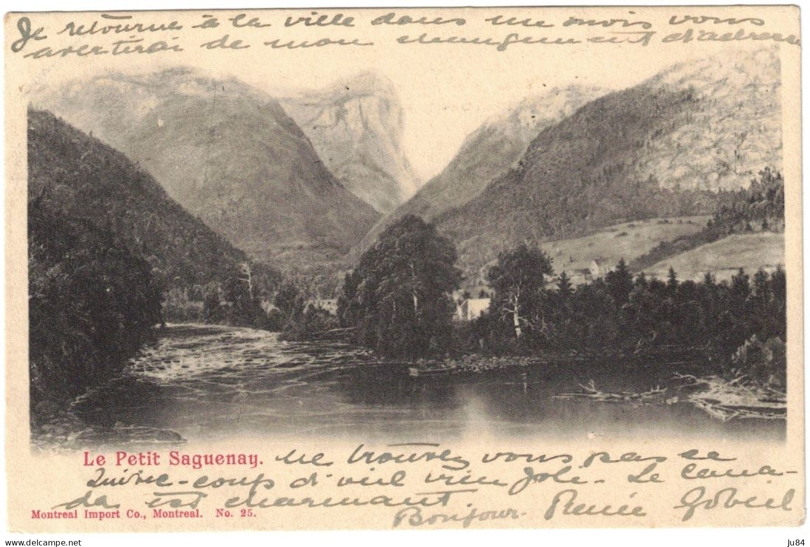 Canada - Québec - Le Petit Saguenay - Carte Postale Pour La France - 18 Août 1903 - Lettres & Documents