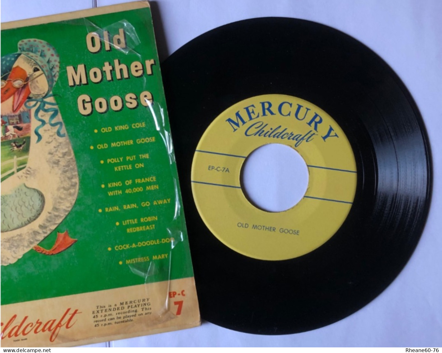 Mercury Childcraft 45T EP C7 - Old Mother Goose - Formatos Especiales