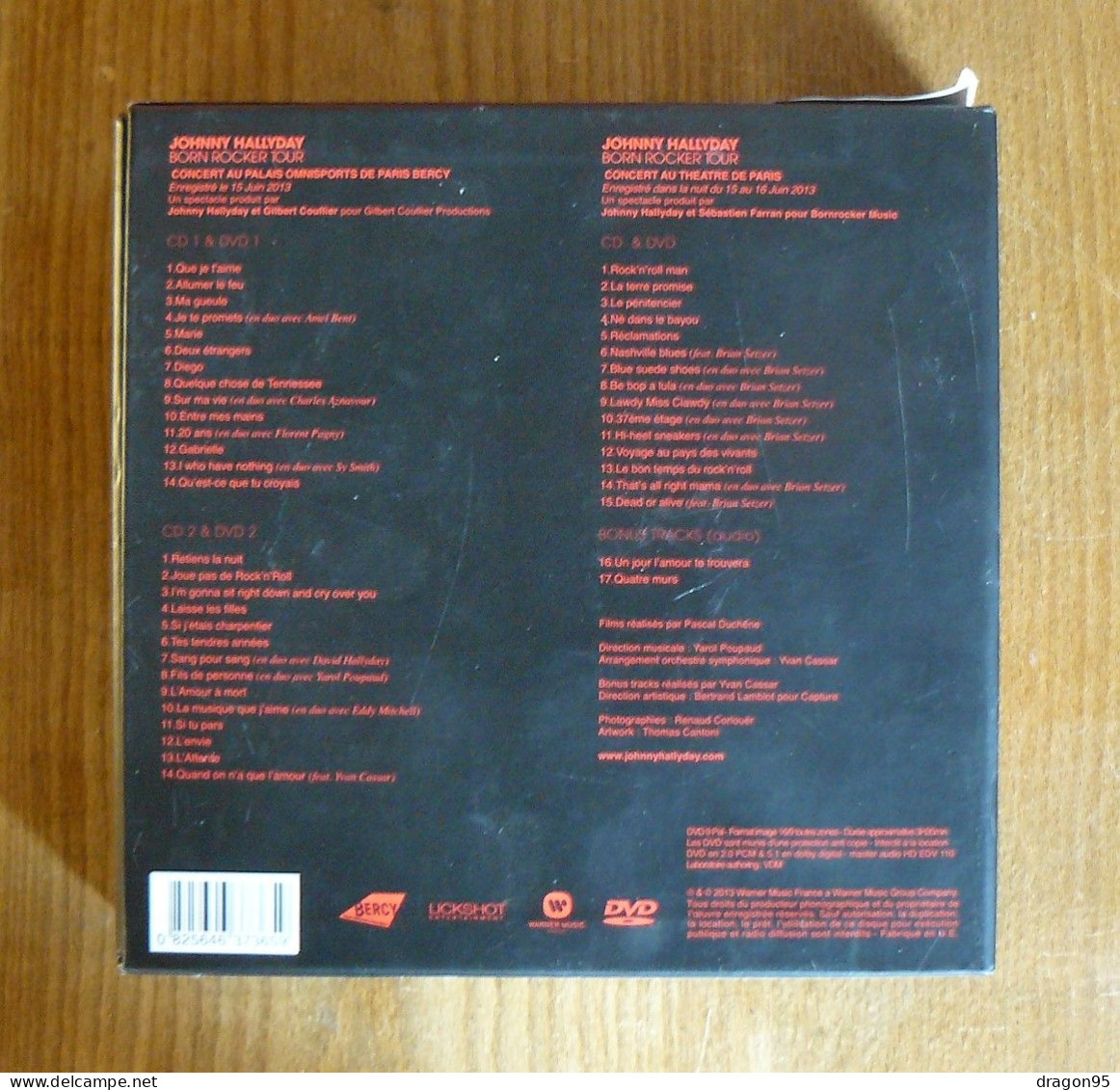Coffret Johnny HALLYDAY : Born Rocker Tour - 3 CDs + 3 DVDs + Bonus Tracks - Sonstige - Franz. Chansons