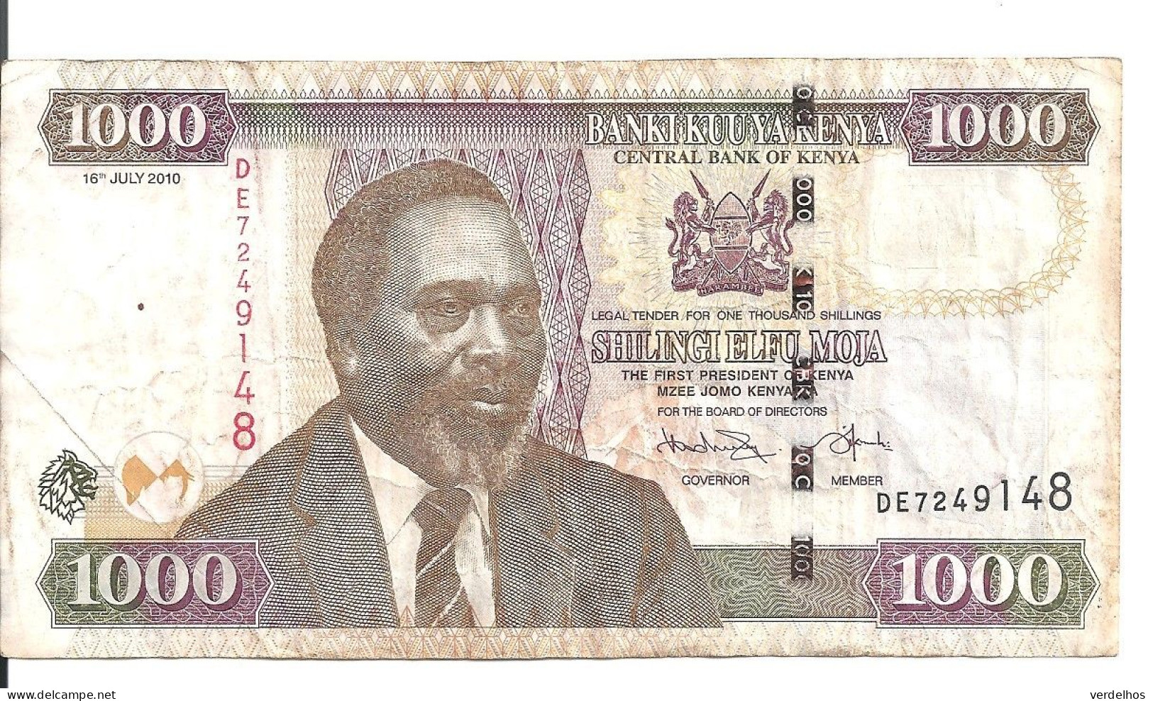 KENYA 1000 SHILLINGS 2010 VF P 51 E - Kenia