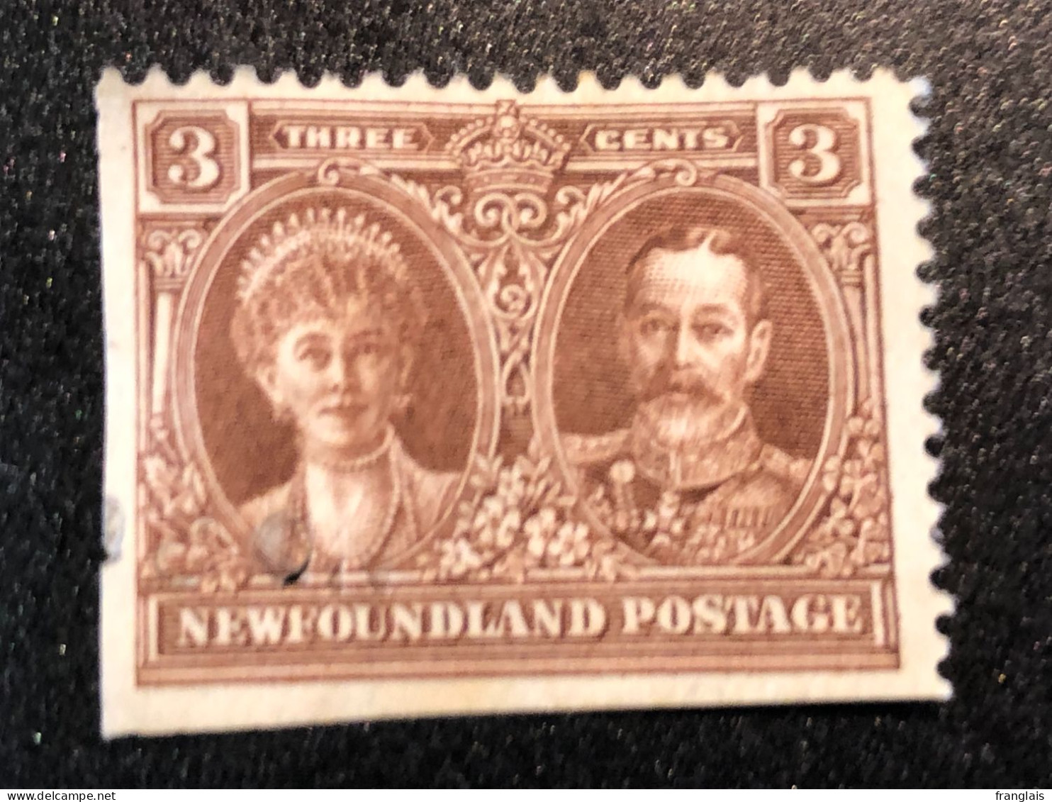 SG 166  3c Brown King George V And Queen Mary  FU - 1908-1947