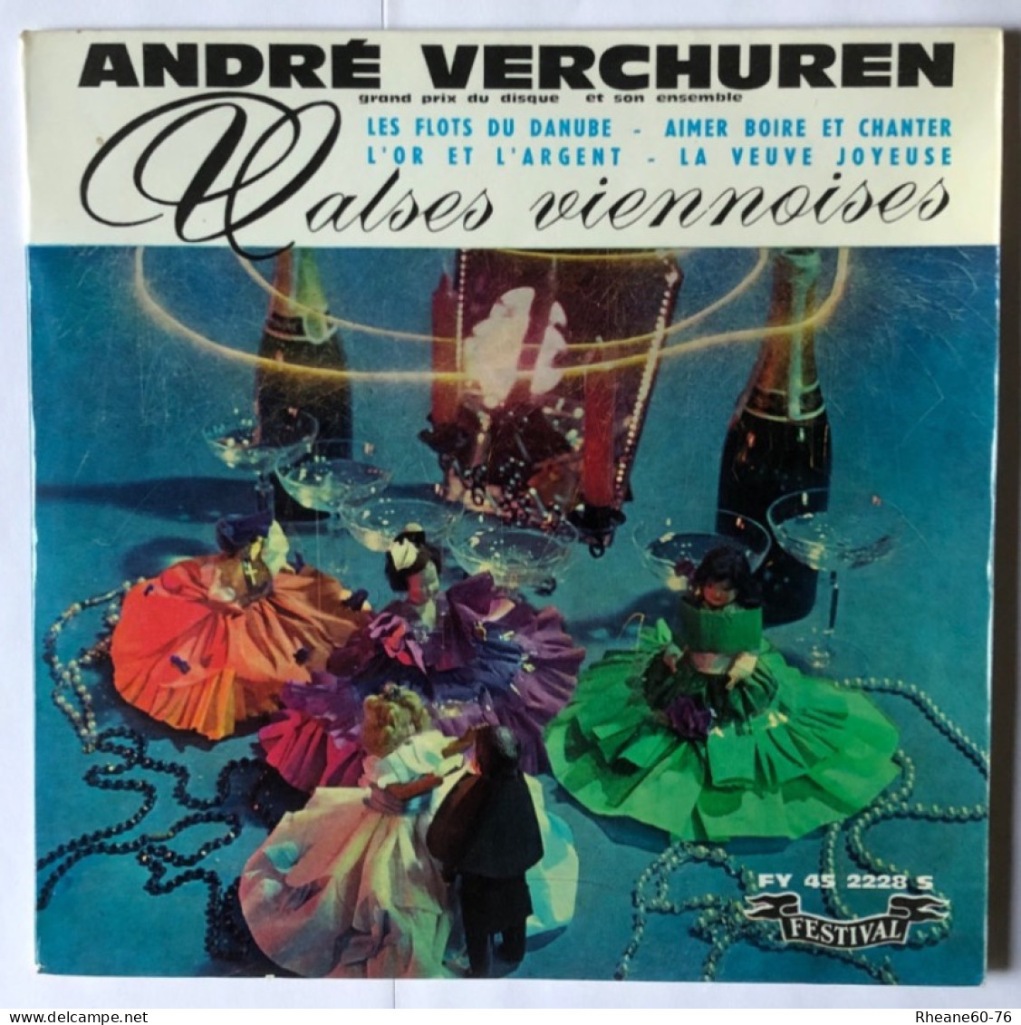 Festival Super 45T FY 2228 S - André Verchuren Et Son Orchestre - Valses Viennoises - Microsillon Incassable - Special Formats