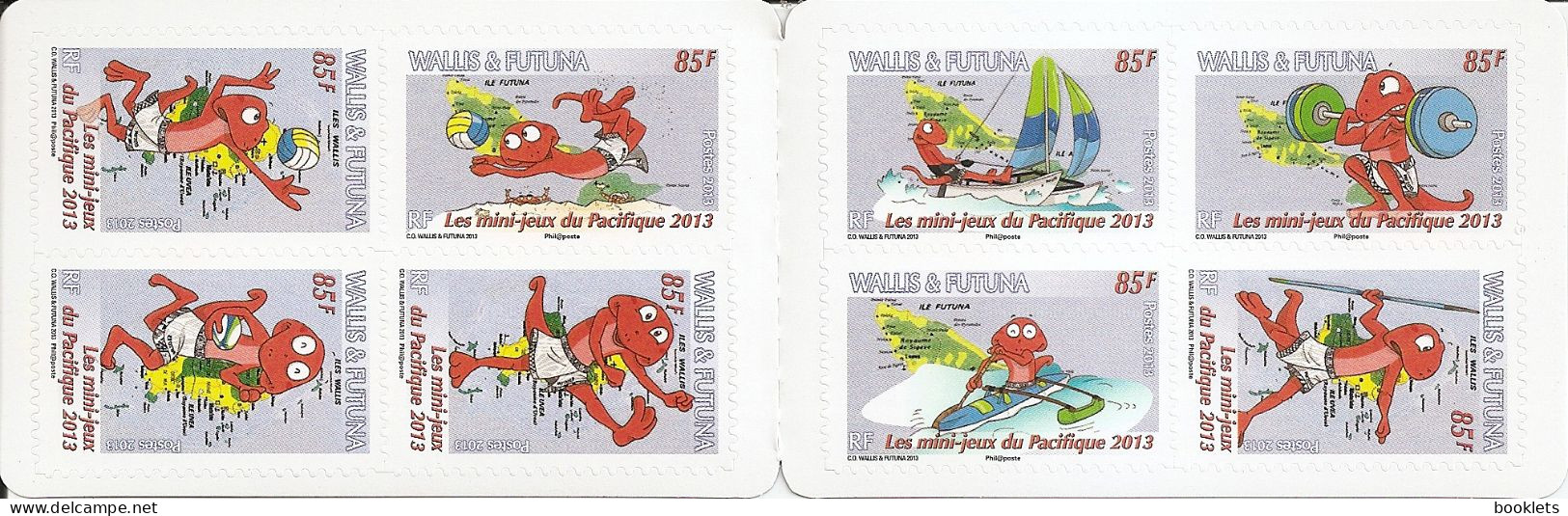 WALLIS ET FUTUNA, 2013, Booklet / Carnet 6,  Mini Pacific Games - Cuadernillos