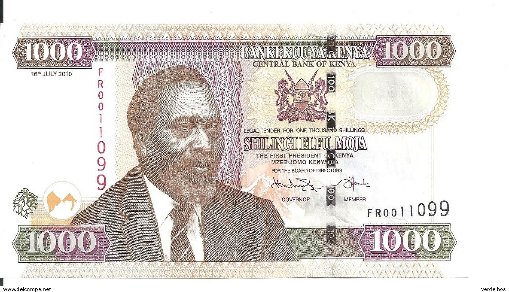 KENYA 1000 SHILLINGS 2010 AUNC P 51 E - Kenya