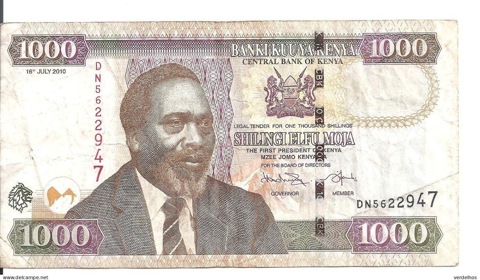 KENYA 1000 SHILLINGS 2010 VF P 51 E - Kenya