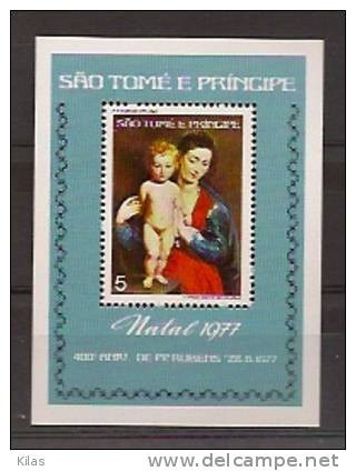 SAO TOMÉ AND PRINCIPE 1977 Christmas, Rubens MNH - Rubens