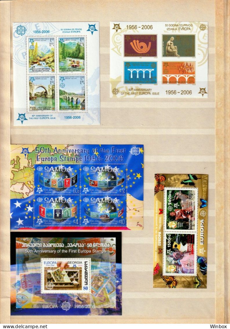 50 BLOCKS EUROPA CEPT MNH - MICHEL 700+ € - Collections (sans Albums)