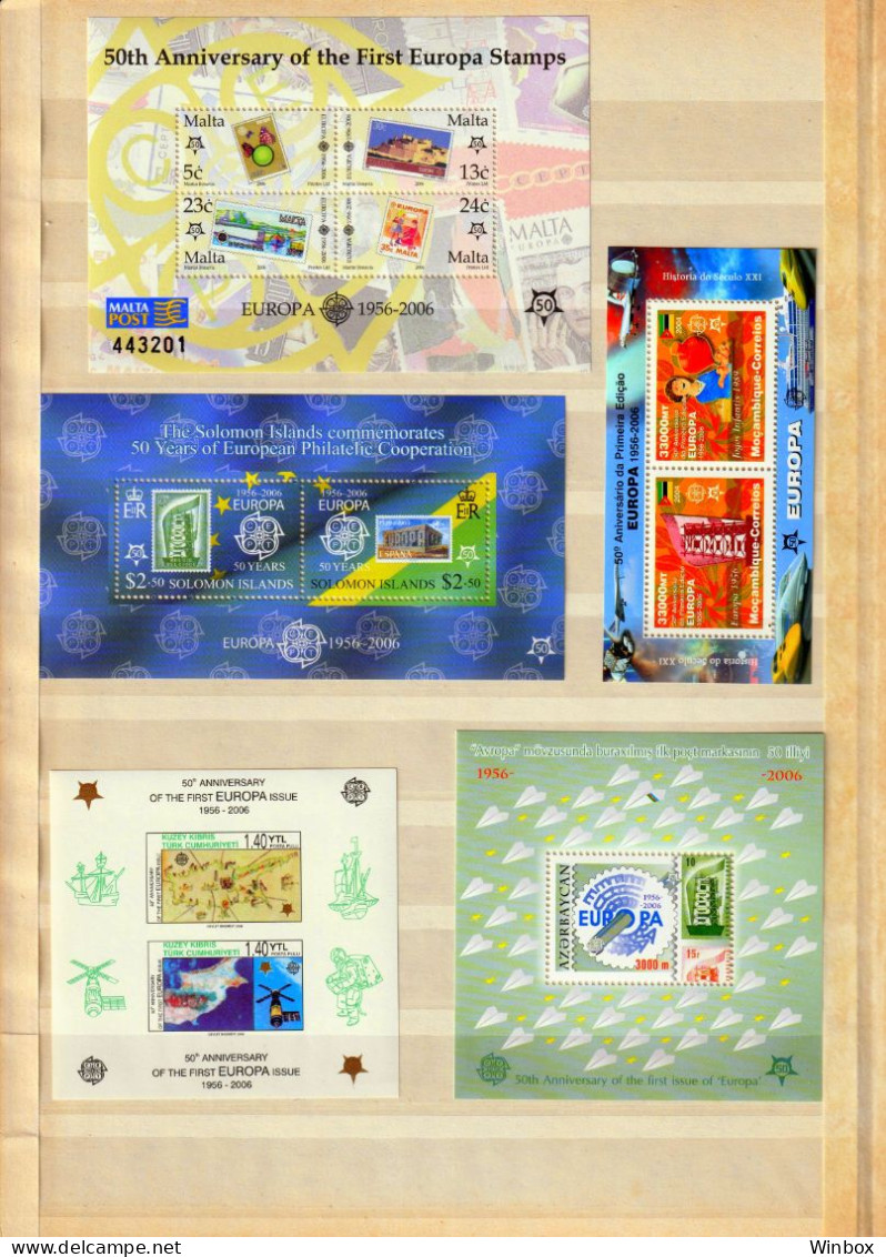 50 BLOCKS EUROPA CEPT MNH - MICHEL 700+ €