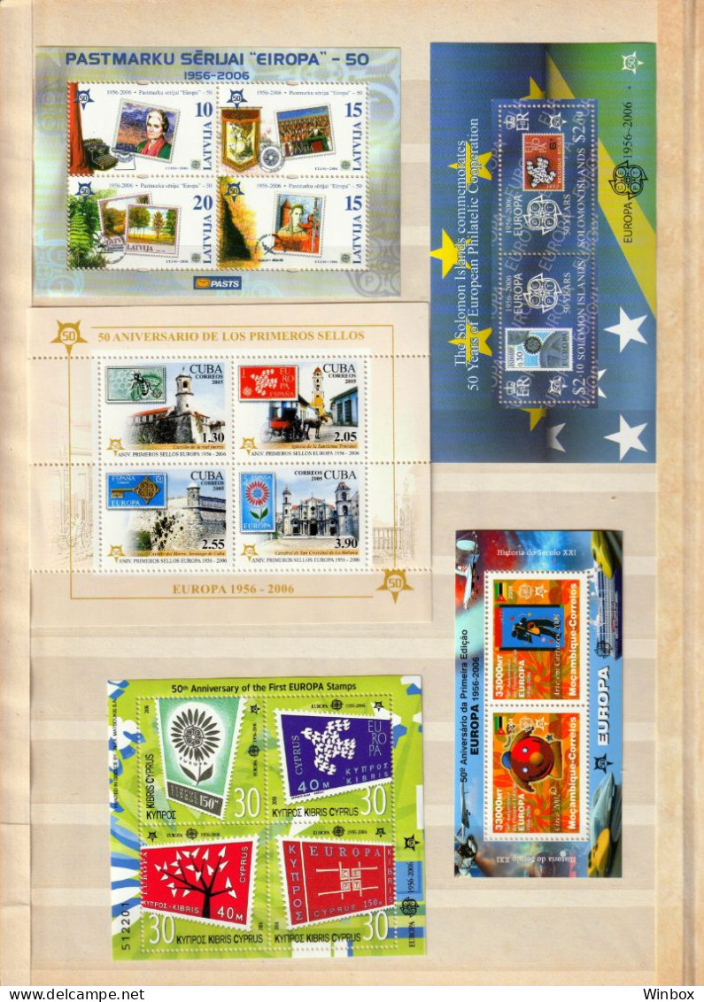 50 BLOCKS EUROPA CEPT MNH - MICHEL 700+ €