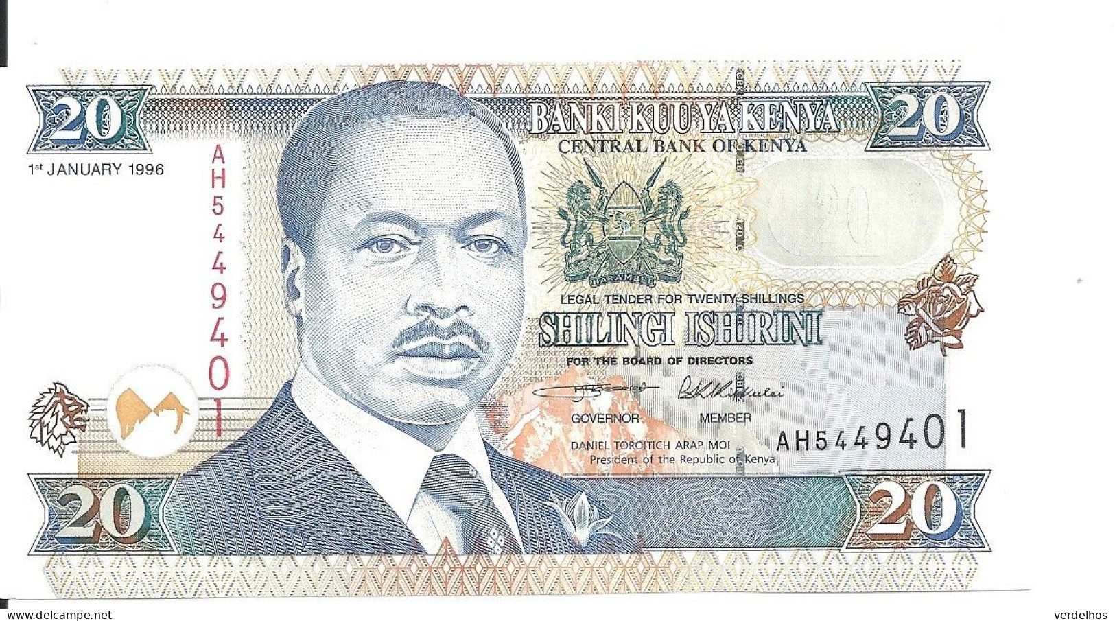 KENYA 20 SHILINGI 1996 UNC P 35 A - Kenya