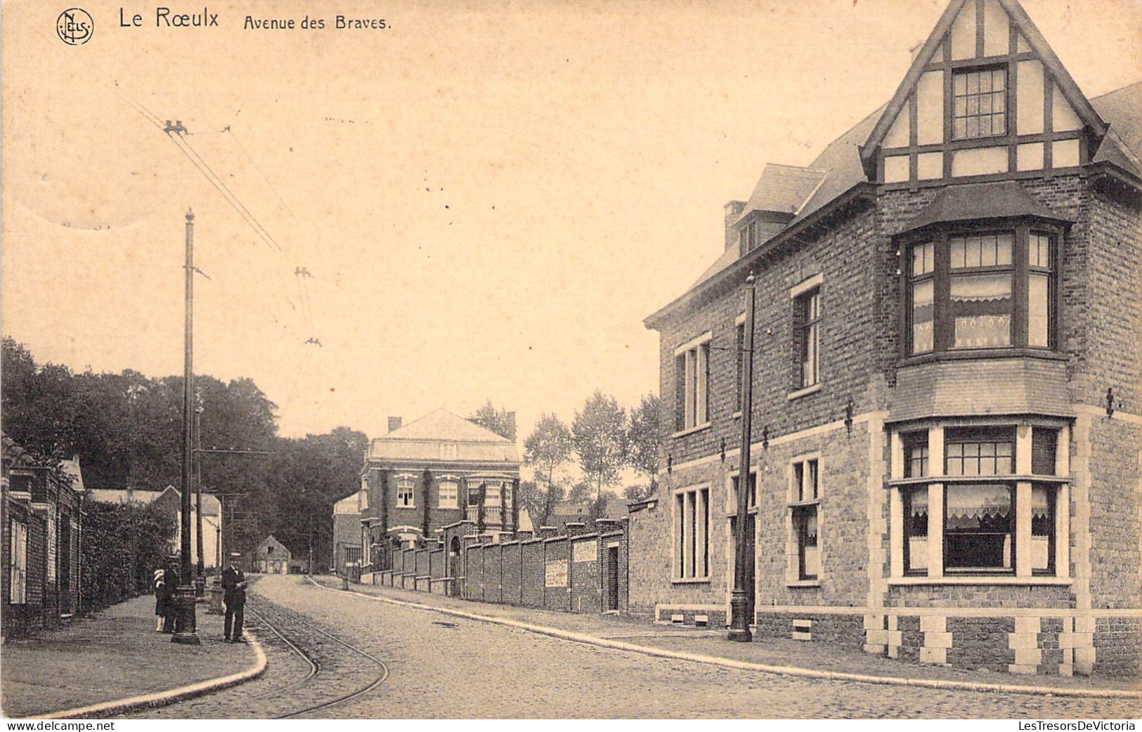 BELGIQUE - Le Roeulx - Avenue Des Braves - Carte Postale Ancienne - Le Roeulx