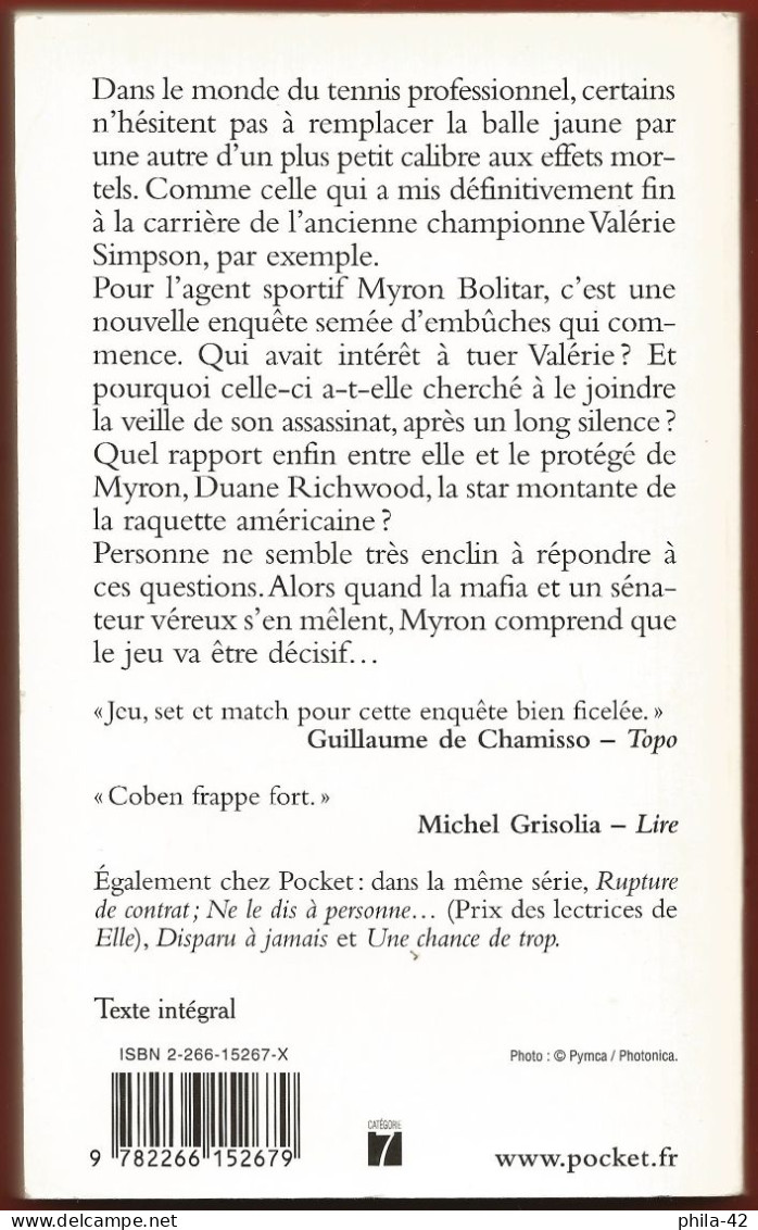 Harlan Coben - Balle De Match - Thriller - état Satisfaisant - Roman Noir