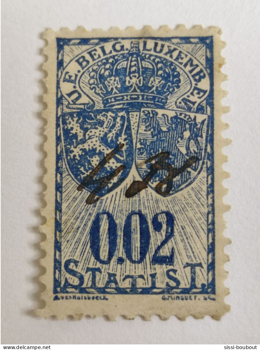 Luxembourg - 0,02 Francs "STATIST" - Fiscal U.E. Belgo - Luxembourg - Revenue Stamps