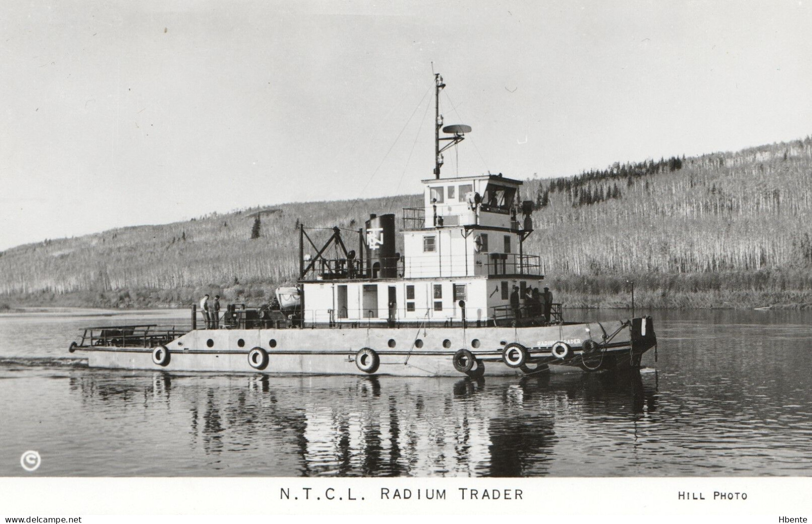 Northern Transportation Company Limited Radium Trader Tugboat Alberta Canada 1956 Remorqueur (Photo) - Schiffe