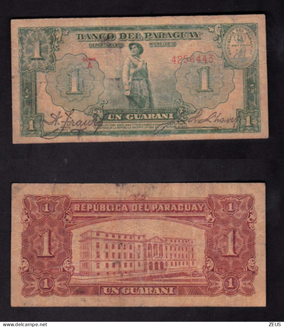 PARAGUAY 1 GUARANI 1943 PIK 178  QBB - Paraguay