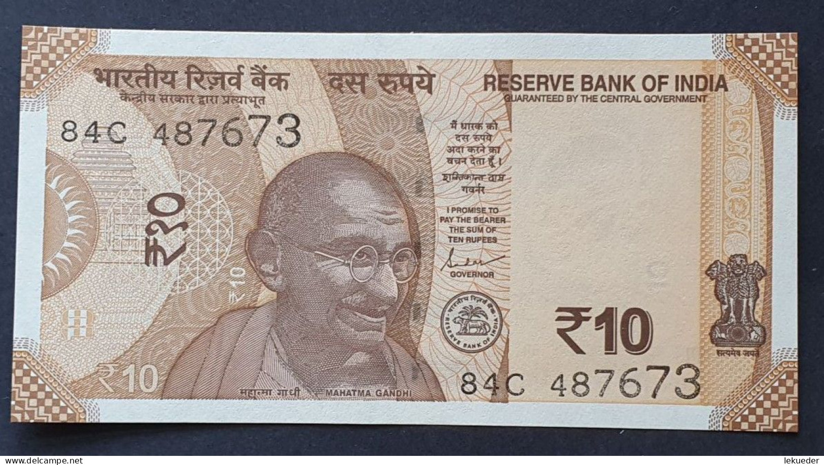 Billete De Banco De INDIA - 10 Rupees, 2022  Sin Cursar - Inde