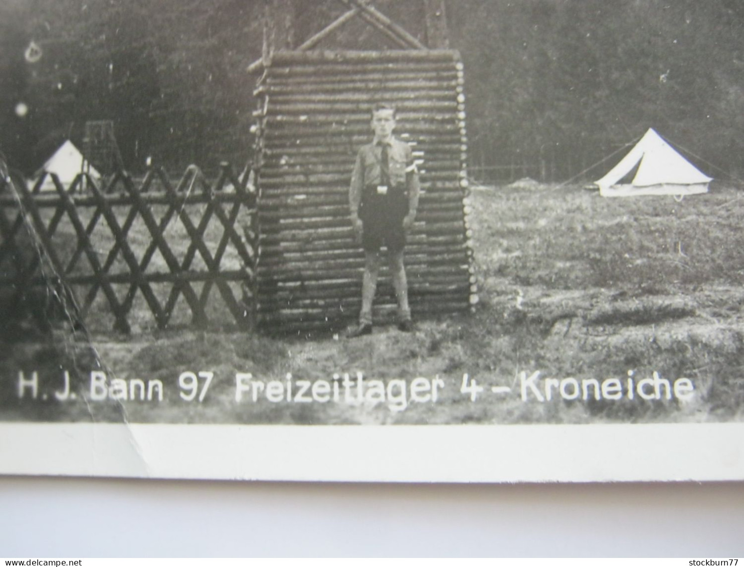 KRONEICHE , Röbel , HJ Lager Bann 97 , Fotokarte , Schöne Karte Um 1935 , Min. Eckknick - Röbel