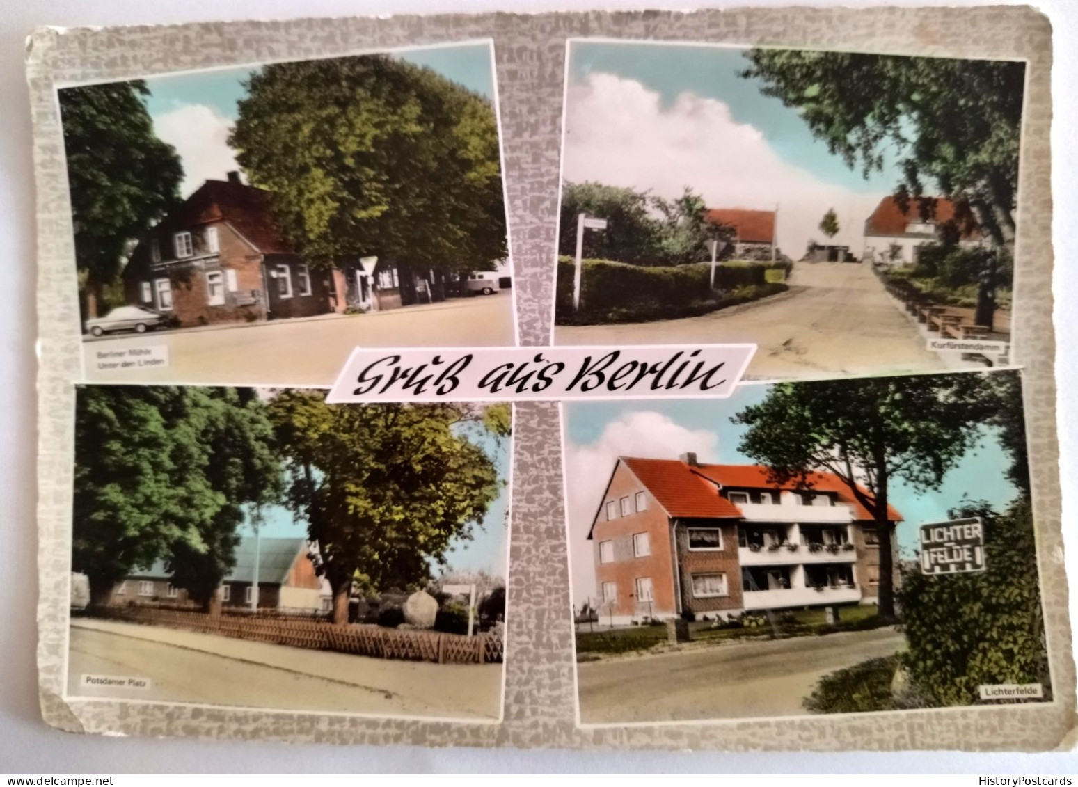 Gruss Aus Berlin, Gaststätte "Berliner Mühle", Kurfürstendamm, Lichterfelde, Ca. 1975 - Sonstige & Ohne Zuordnung