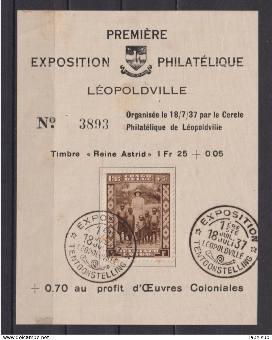Bloc Neuf* Du Congo Belge De 1937 Du Numéro 194 Léopoldville - Blocs