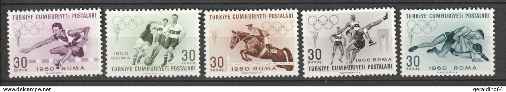 Türkei 1960 Olympische Spiele ** Postfrisch MNH - Nuovi