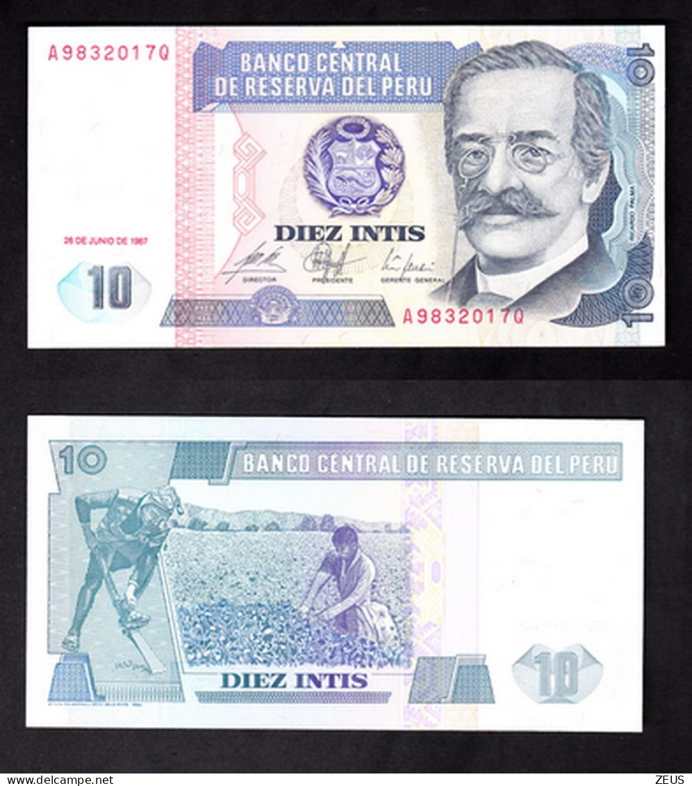 PERU' 10 INTIS 1987 PIK 129 FDS - Pérou