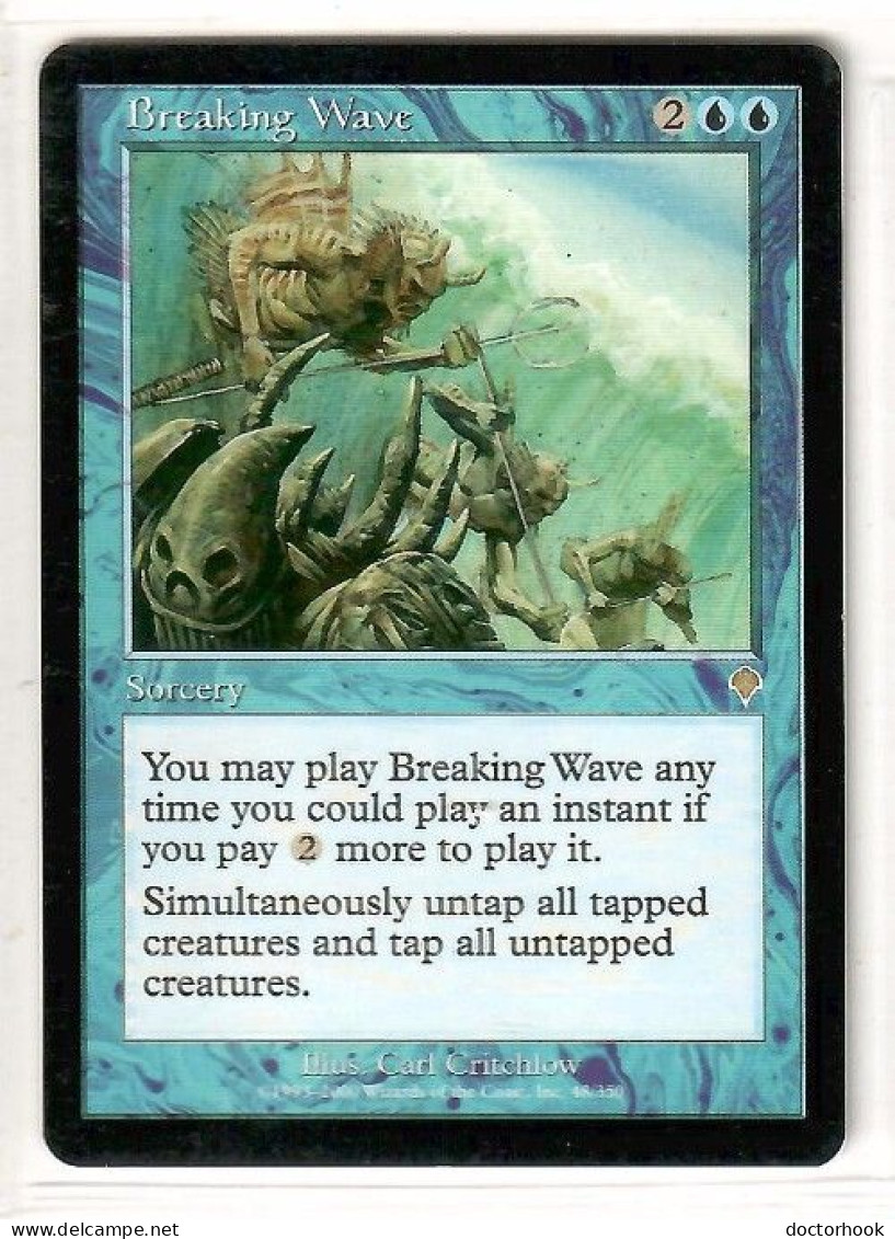 MAGIC The GATHERING  "Breaking Wave"---INVASION (MTG--161-1) - Cartes Bleues