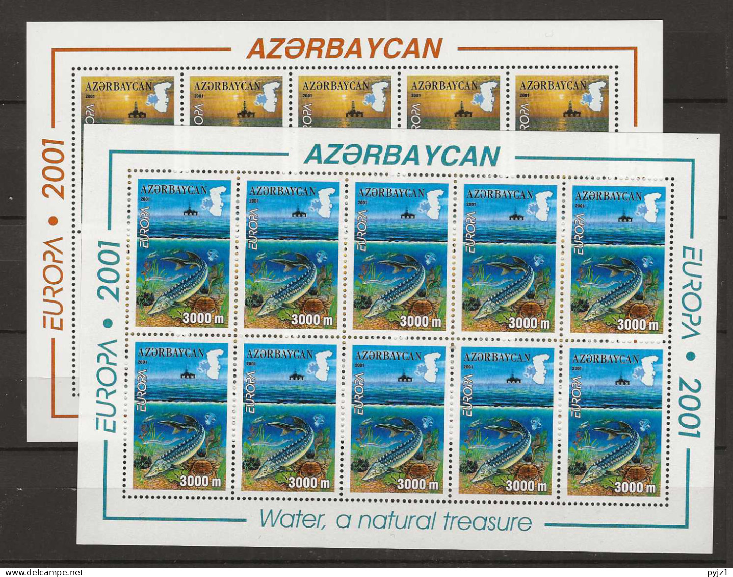 2001 MNH Aserbedschan Sheets Postfris** - 2001