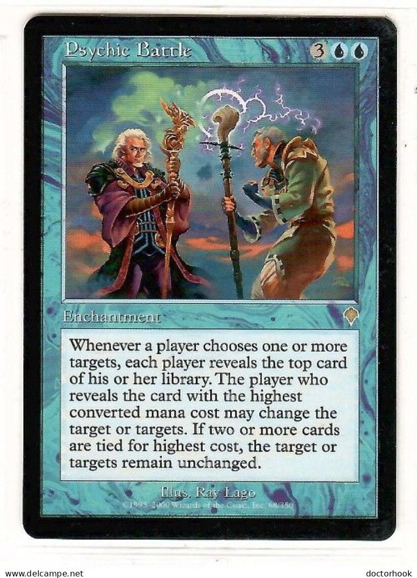 MAGIC The GATHERING  "Psychic Battle"---INVASION (MTG--161-3) - Blue Cards