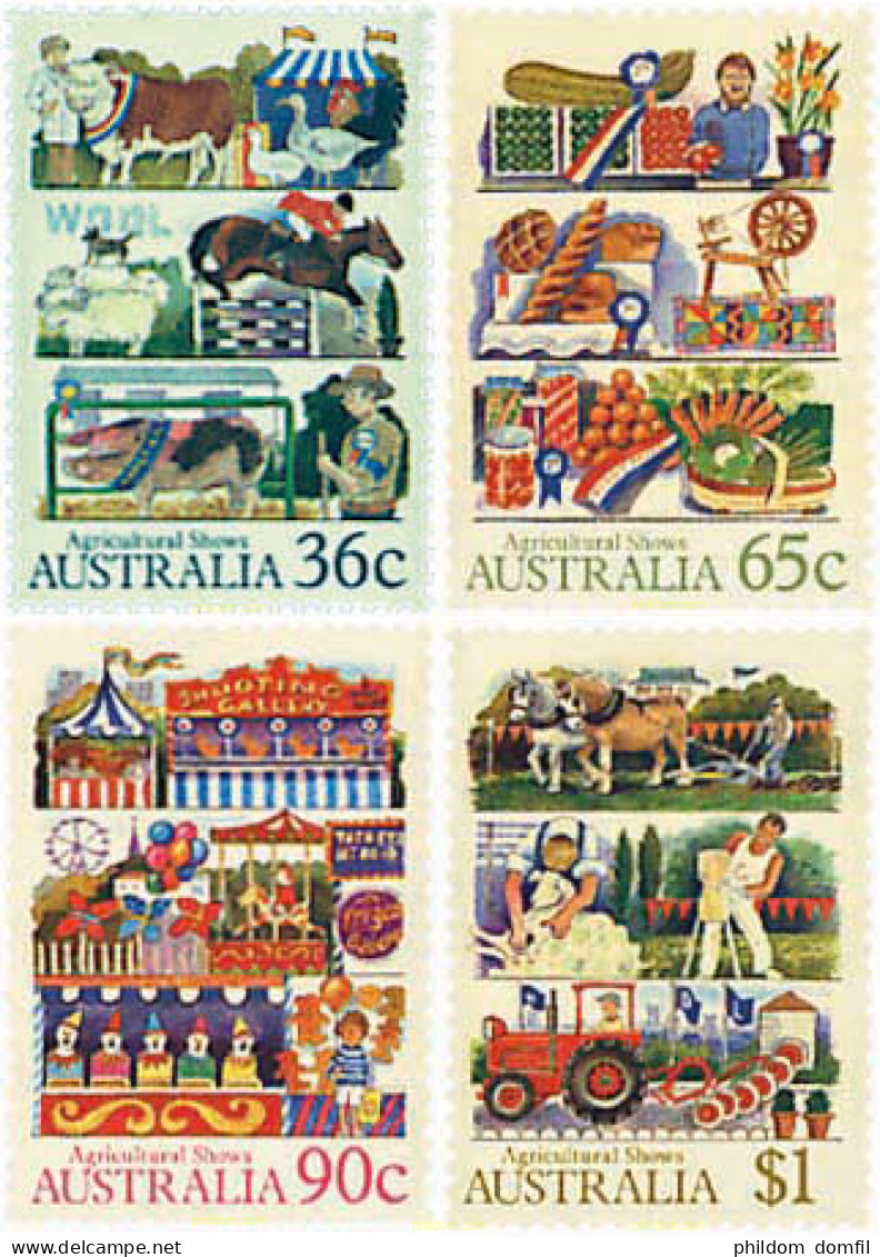 39236 MNH AUSTRALIA 1987 ASPECTOS DE LA AGRICULTURA AUSTRALIANA - Neufs