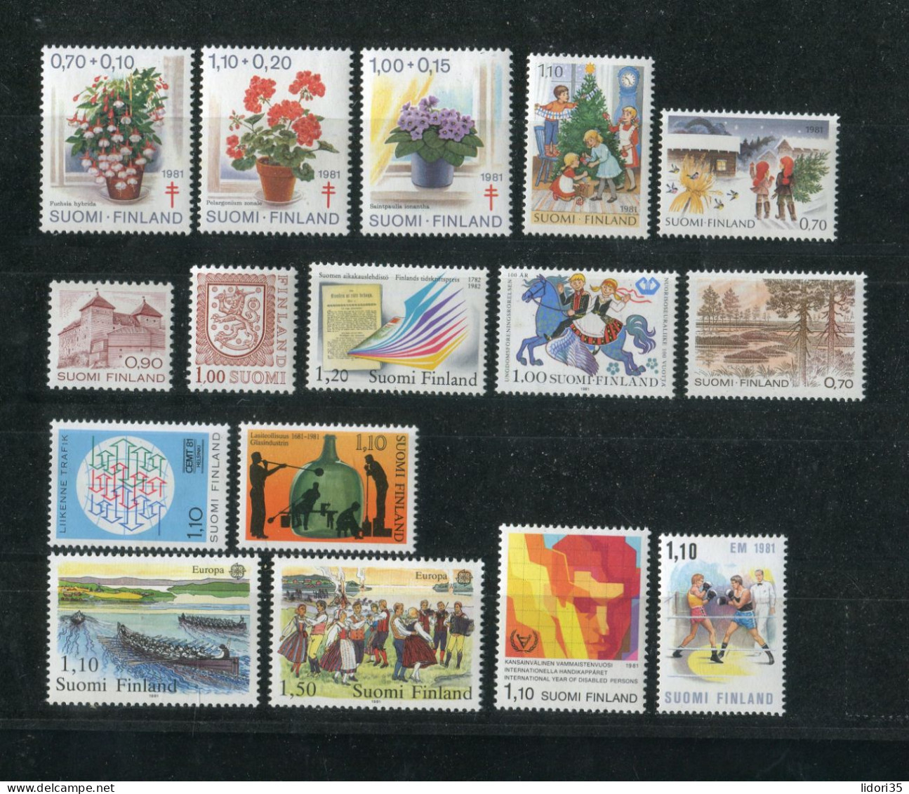 "FINNLAND" 1991, Ausgaben Dieses Jahres ** (7338) - Collections