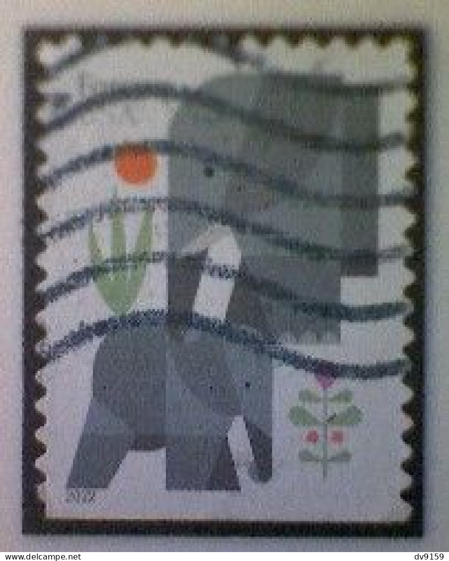 United States, Scott #5714, Used(o) Booklet, 2022, Elephants, (60¢) Forever - Used Stamps