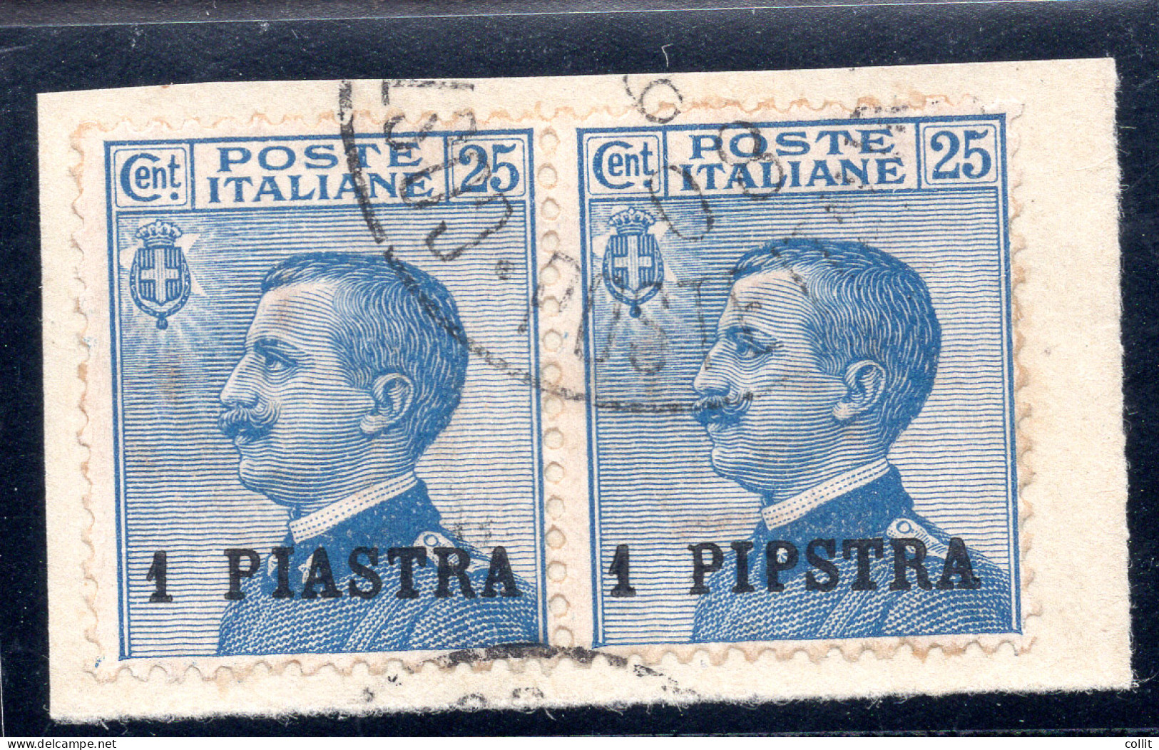 Levante Italiano - 1 Piastra Con Errore Tipografico "PIPSTRA" - Amtliche Ausgaben