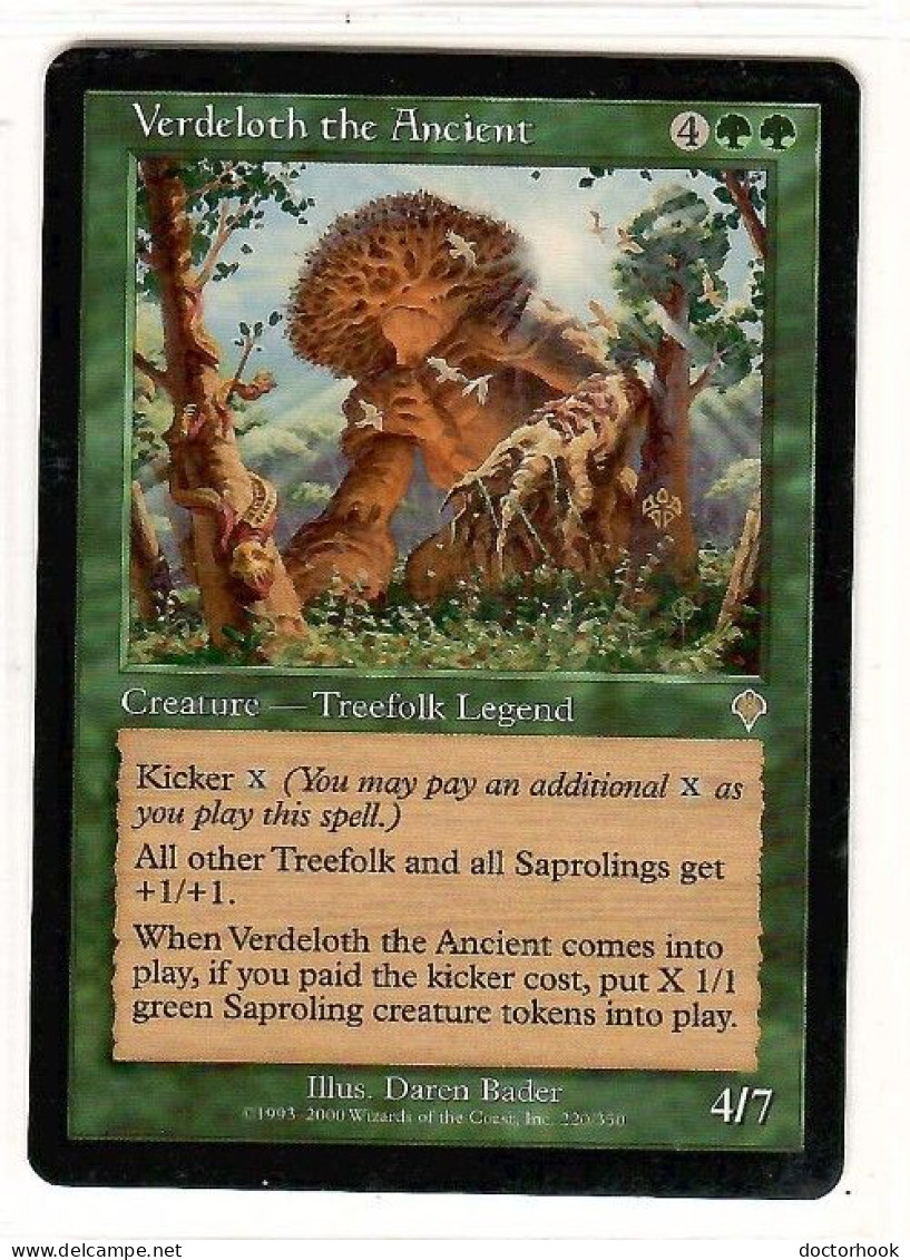 MAGIC The GATHERING  "Verdeloth The Ancient"---INVASION (MTG--161-9) - Green Cards