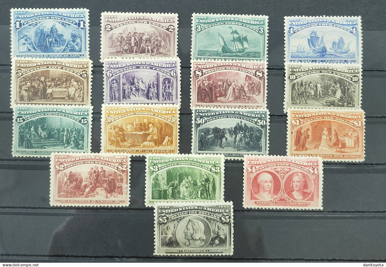 ESTADOS UNIDOS. YVERT 81/96 *. SCOTT 239/41 *. IIII CENTENARIO DESCUBRIMIENTO DE AMERICA. - Unused Stamps