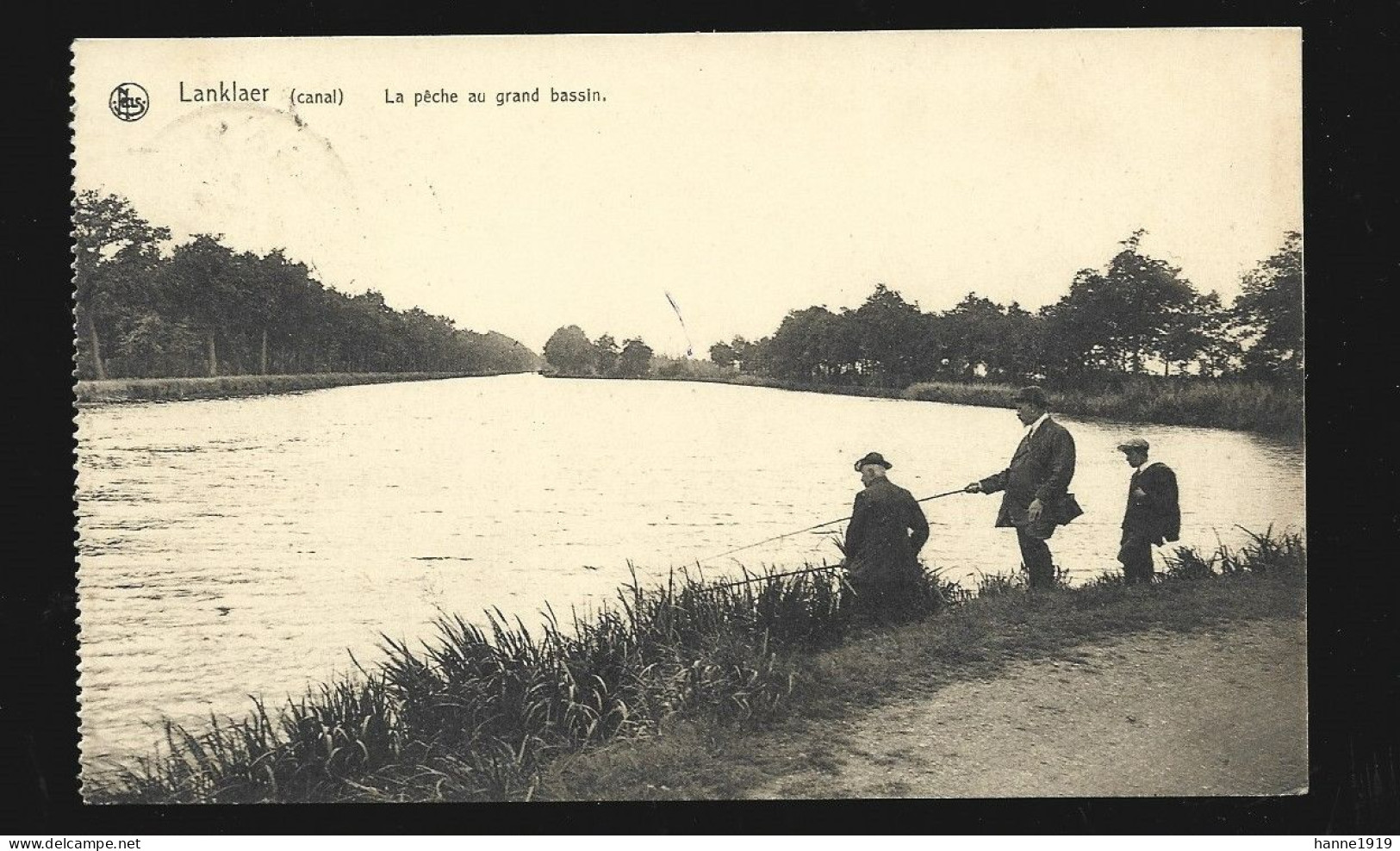 Lanklaar Kanaal La Peche Au Grand Bassin Pecheur à La Ligne Dilsen Stokkem Htje - Dilsen-Stokkem